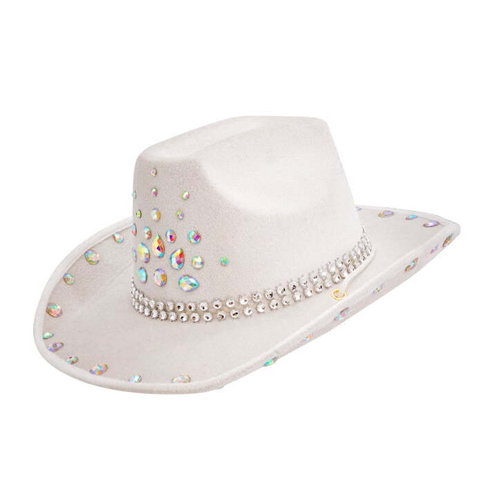 White Diamonds Cowboy Hat