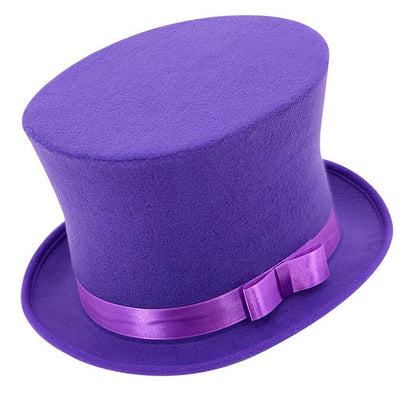 Top Hat Purple Wool Touch Felt 16 Cm
