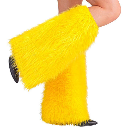 Yellow Plush Leg Warmers