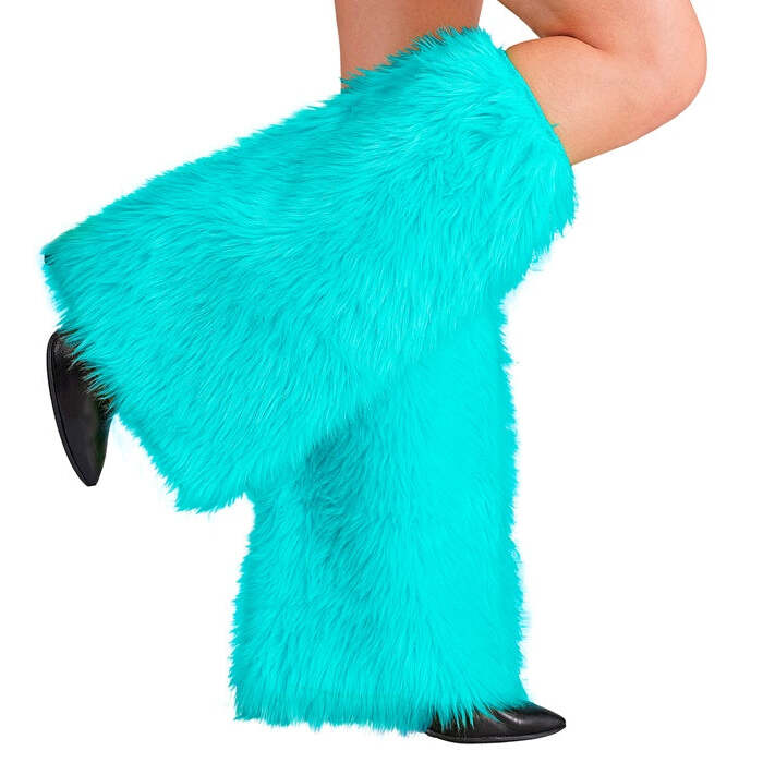 “Turquoise Plush Leg Warmers”