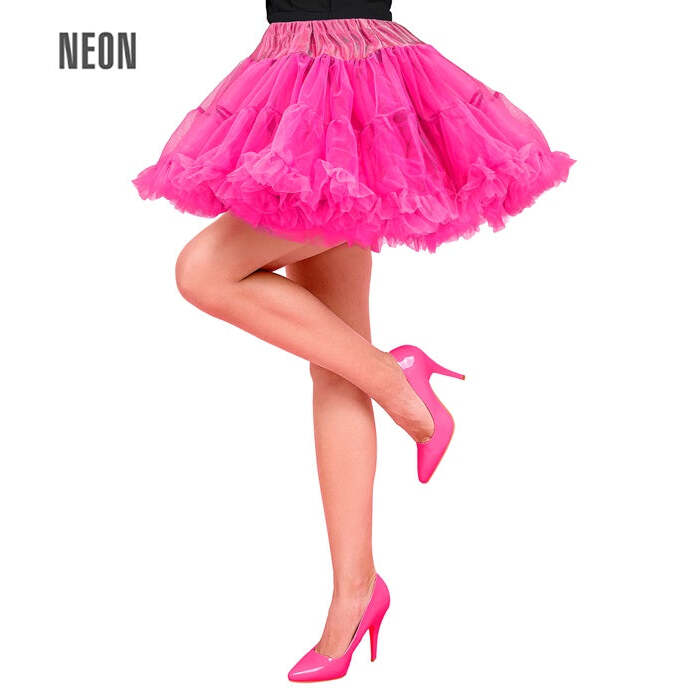 Neon Pink Tutu Layered Soft Tulle