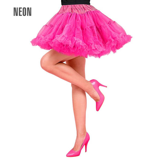 Neon Pink Tutu Layered Soft Tulle