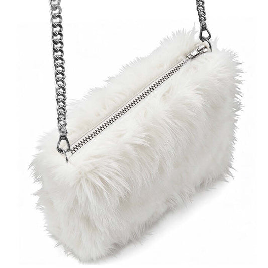 “Handbag Long Plush White”