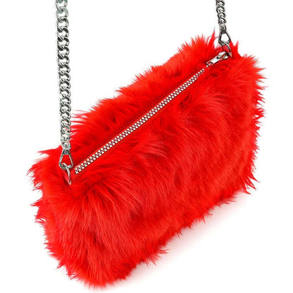 “Handbag Long Plush Red”