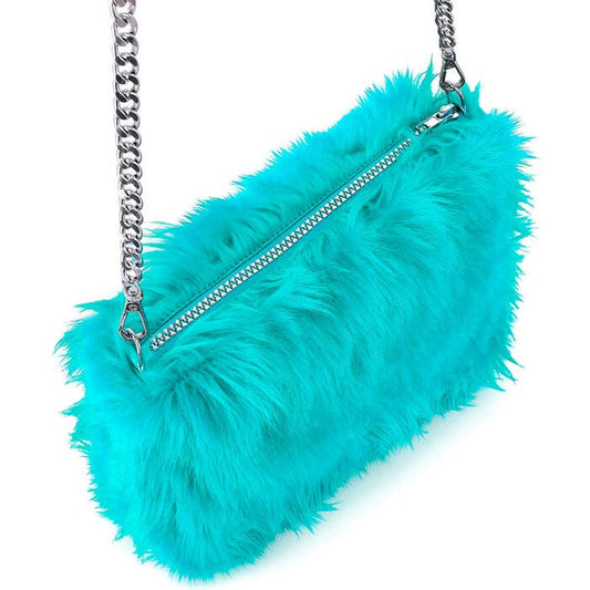 “Handbag Long Plush Azure”