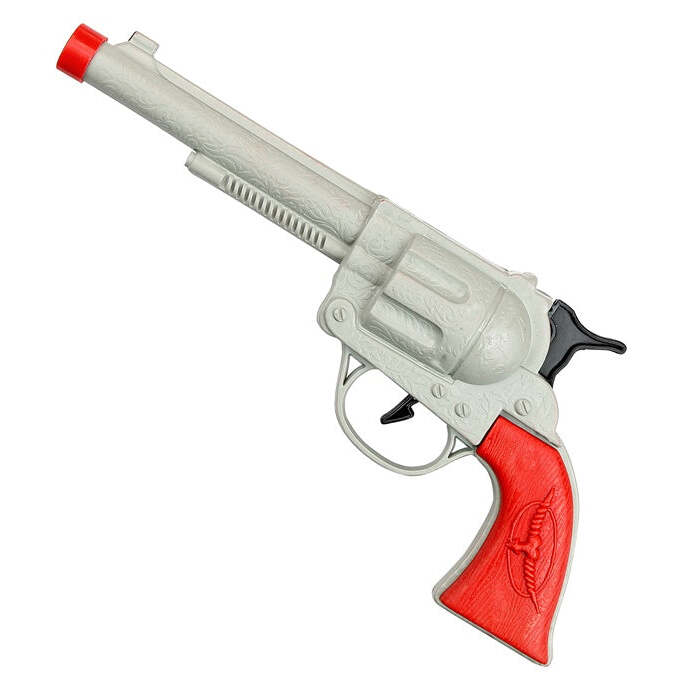 Grey Cowboy Gun 23 Cm