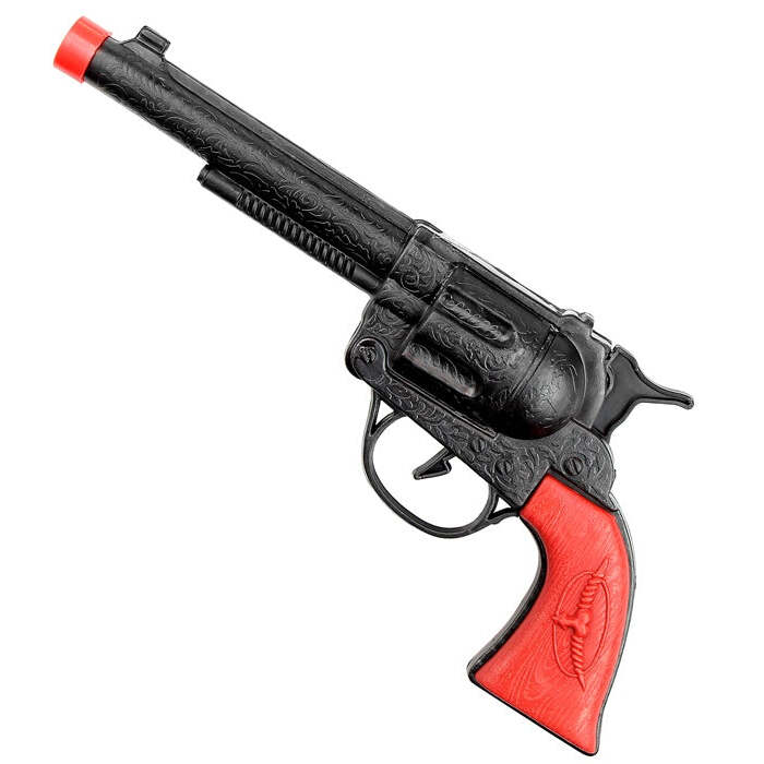 Black Cowboy Gun 23 Cm