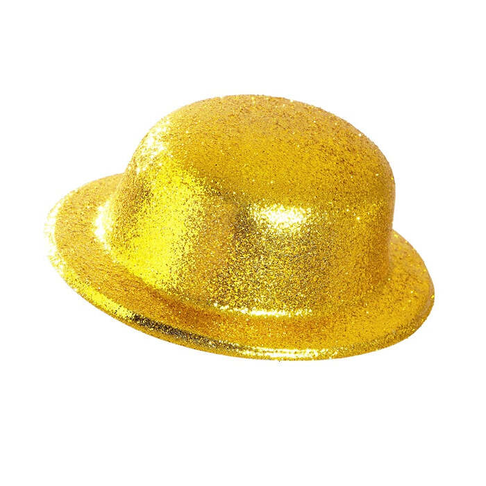 Gold  Bowler Hat