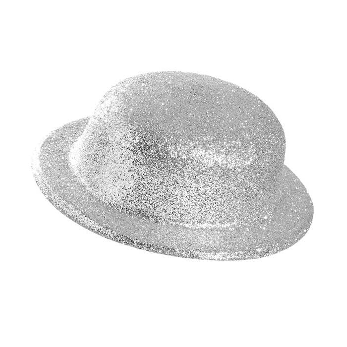 Silver  Bowler Hat