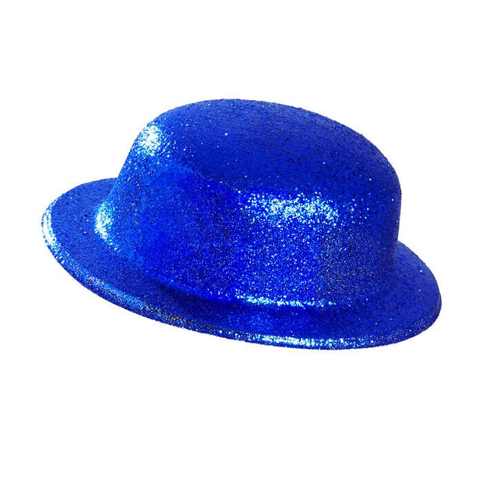 Blue  Bowler Hat
