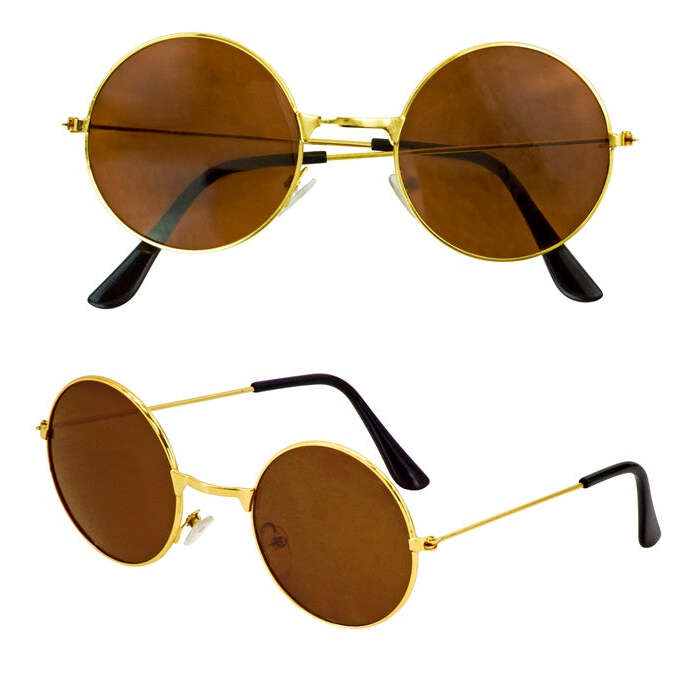 Hippie Glasses With Brown Lenses