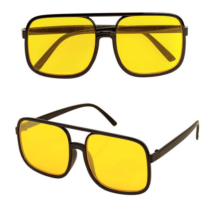 The 90S Hip Hop Glasses With Yeloow Lenses