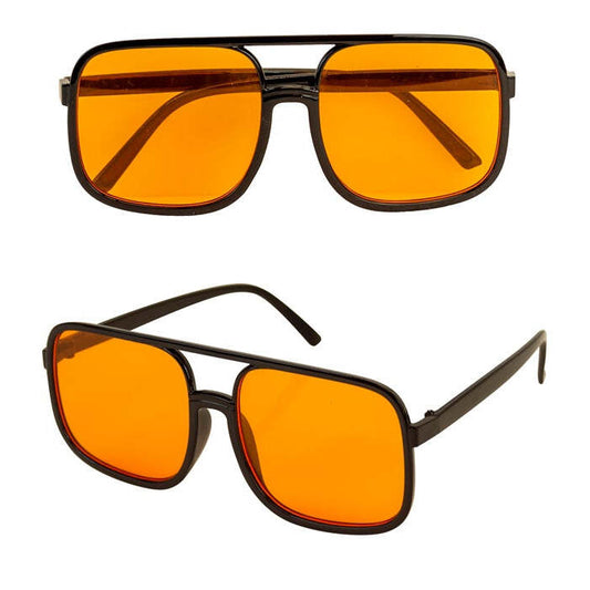 The 90S Hip Hop Glasses With Orange Lenses