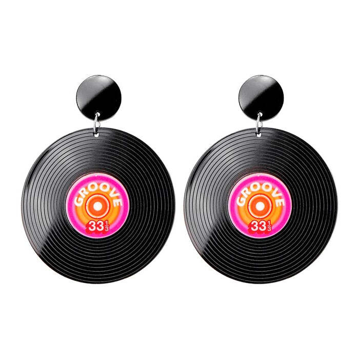 The 80S Vinyl Record Earrings 