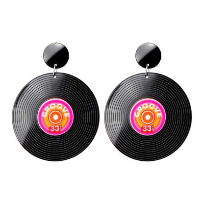 The 80S Vinyl Record Earrings 