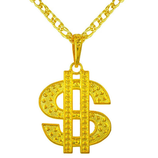Dollar Necklace With Quality Chain & Pendant - 70 Cm 