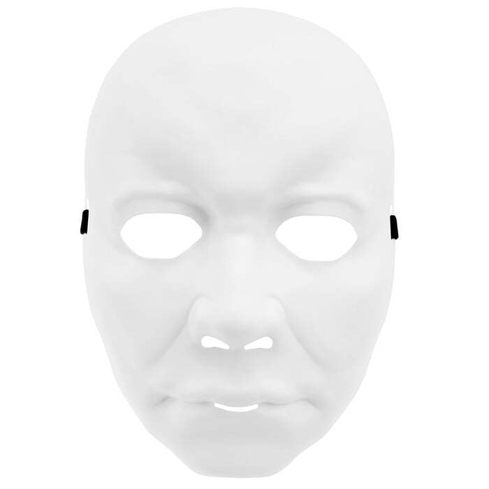 Mask Man Hard Plastic White