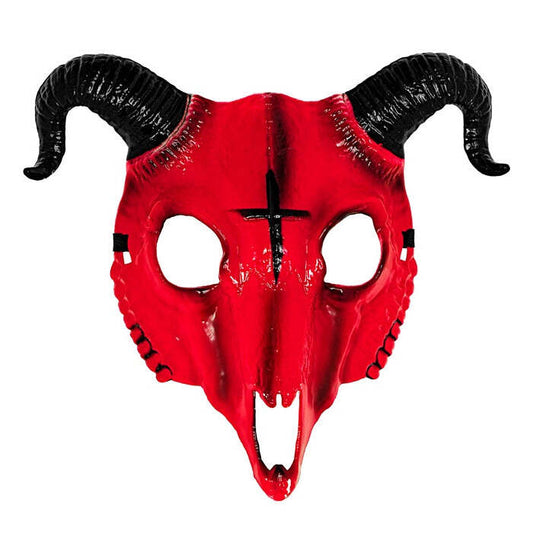 Mask Ram Satanic Hard Plastic Red