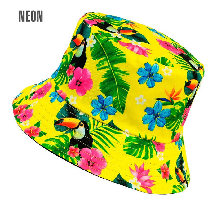 Hat Bucket Summer Party Yellow
