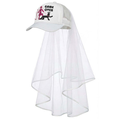 Hat Cap With Veil Game Over