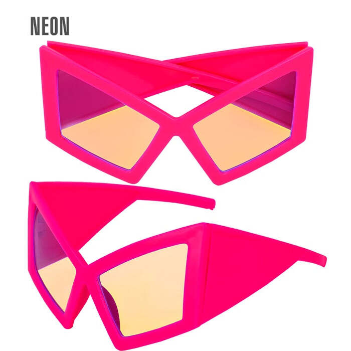 Glasses Oversized Neon Pink