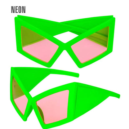 Glasses Oversized Neon Green