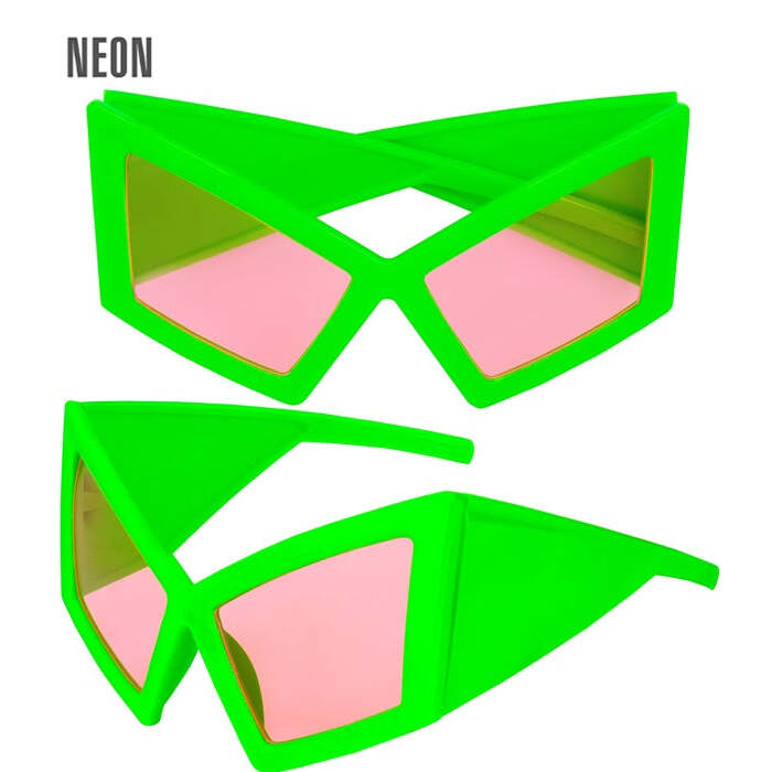 Glasses Oversized Neon Green
