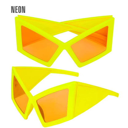 Glasses Oversized Neon Yellow