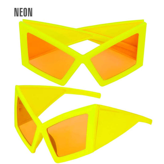 Glasses Oversized Neon Yellow