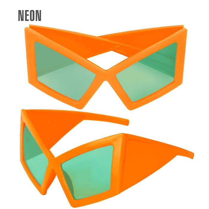 Glasses Oversized Neon Orange