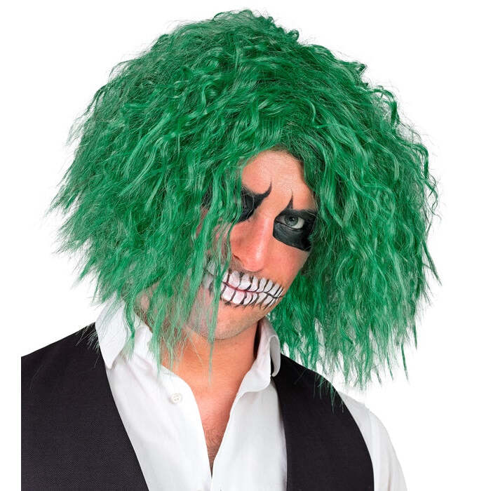 Green Sinsiter Clown Wig In Box