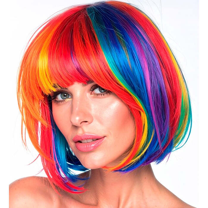Rainbow Wig In Box