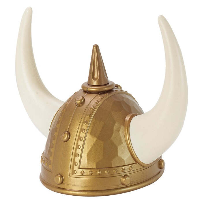 Viking Spiked Helmet Hard Plastic - Child Size