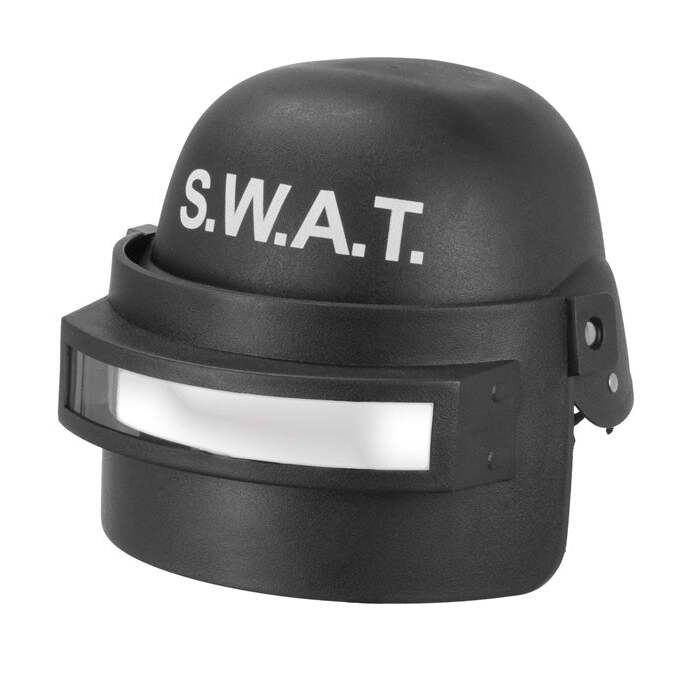 S.W.A.T. Helmet With Visor Hard Plastic - Child Size