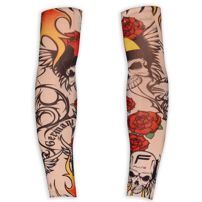 Pair Of Natural Look Easy Rider Tattoo Sleeves
