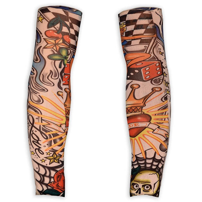 Pair Of Natural Look Miami Ink Tattoo Sleeves