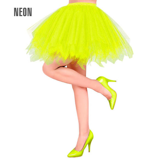 Neon Yellow Tutu With Inner Pocket For Led Lights
