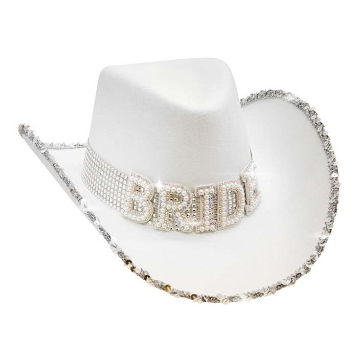 Bride Hat With Pearls   