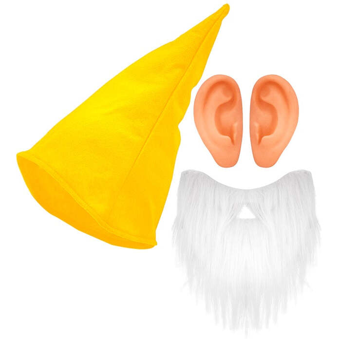 Yellow Dwarf  Hat, Beard, Ears 