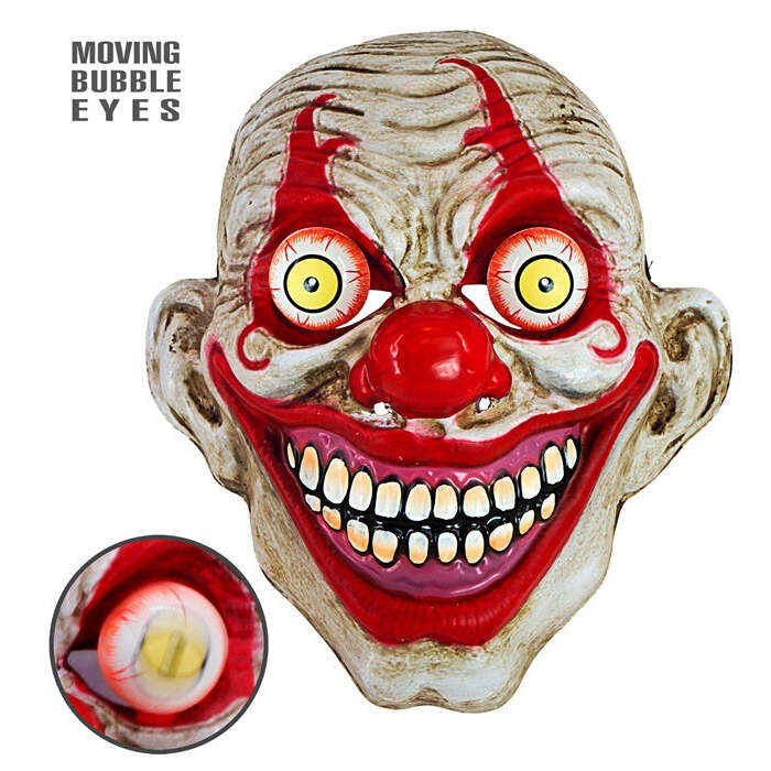 Mask Goggly Eyes Horror Clown Pvc