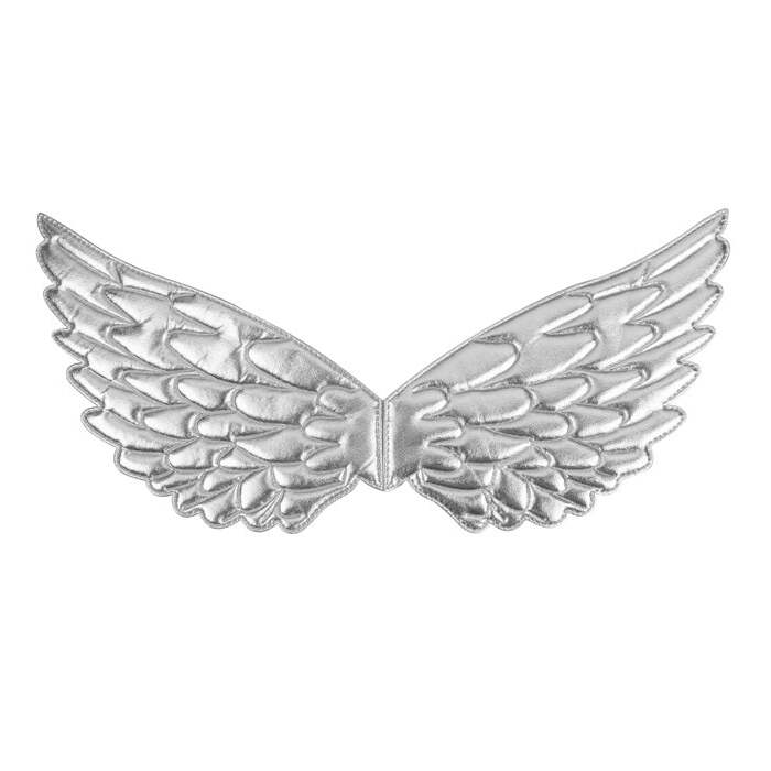 Silver Fabric Wings 43X22 Cm