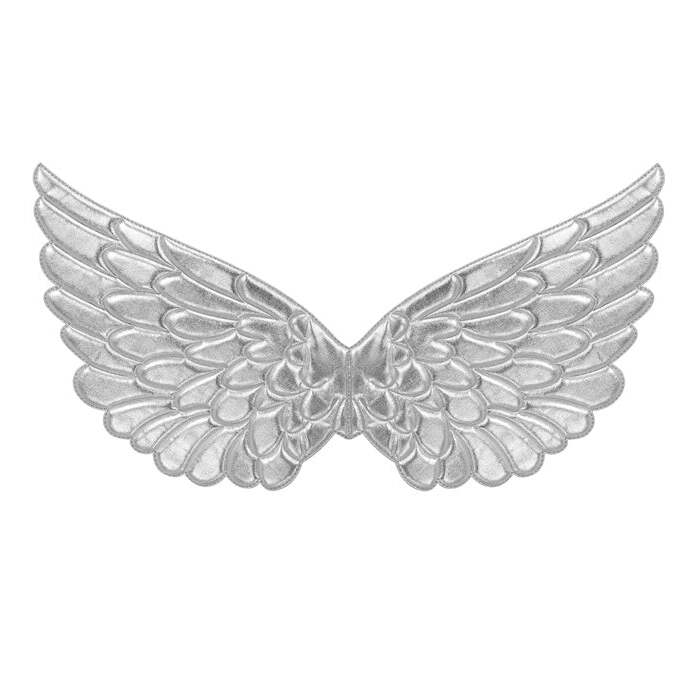 Silver Fabric Wings 57X26 Cm