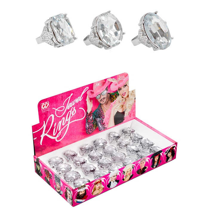 Diamond Rings In Display Box - 3 Styles Ass. 