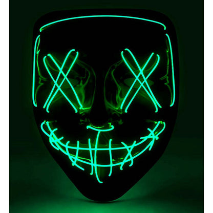 Green Led Scary Mask