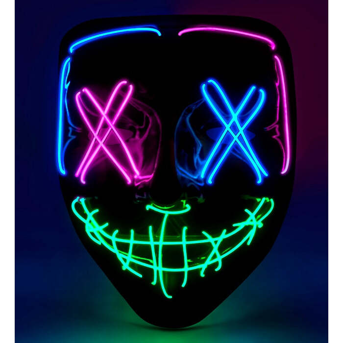 Colored Led Scary Mask