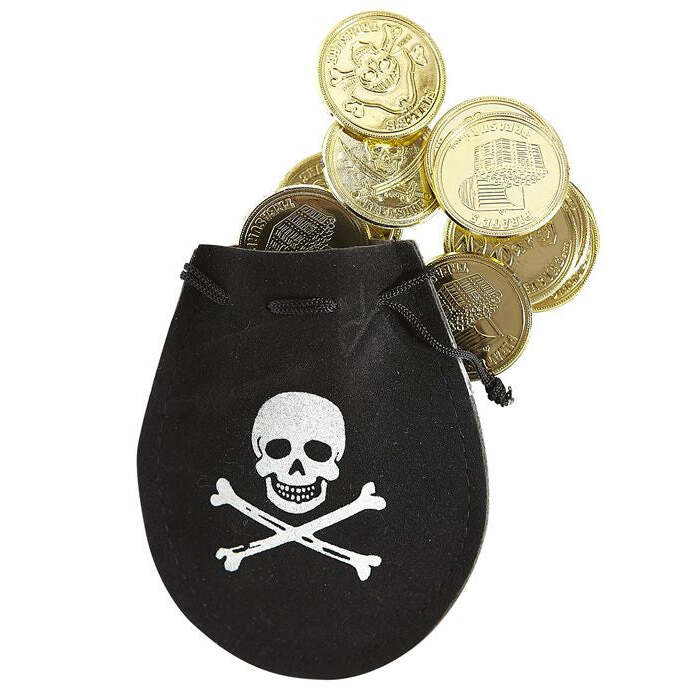 Pirate Pouch With 12 Doubloons