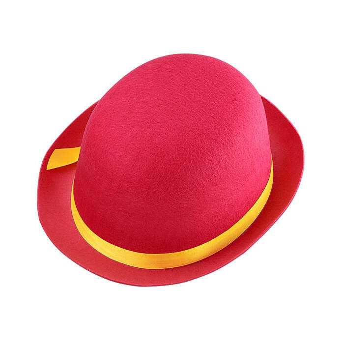 Pink Bowler Hat Felt