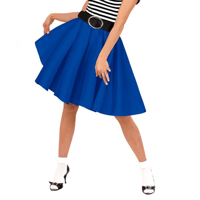 Blue Rock 'N' Roll Skirt