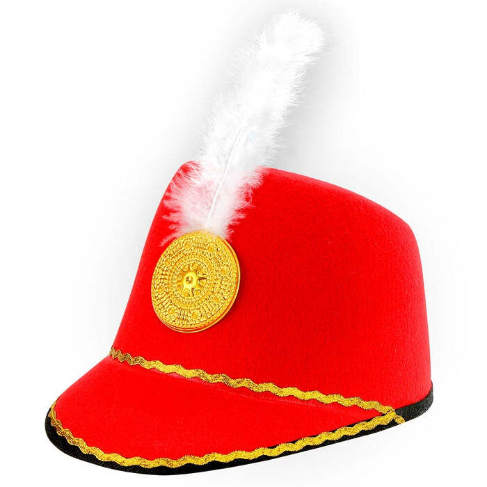 Red Majorette Hat Felt