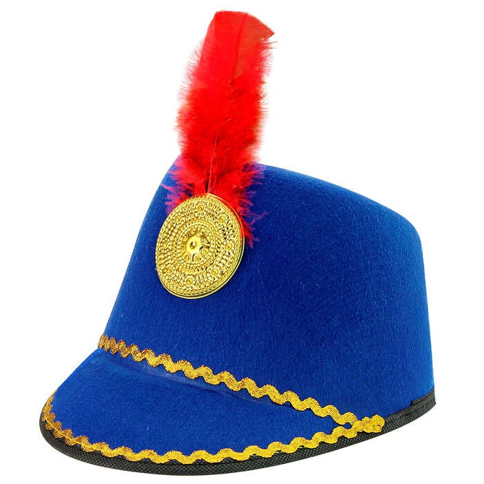 Blue Majorette Hat Felt